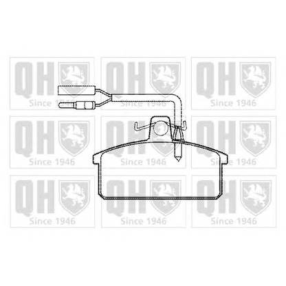 Photo Brake Pad Set, disc brake QUINTON HAZELL BP644