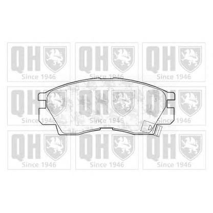 Photo Brake Pad Set, disc brake QUINTON HAZELL BP723