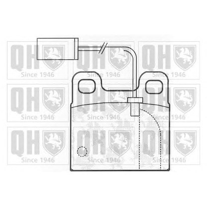 Photo Kit de plaquettes de frein, frein à disque QUINTON HAZELL BP824