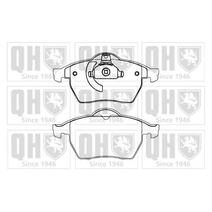 Photo Brake Pad Set, disc brake QUINTON HAZELL BP863