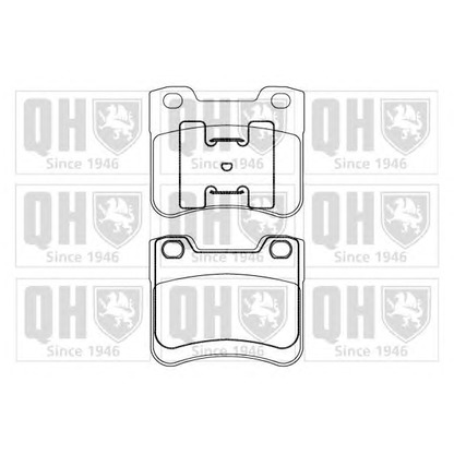 Photo Brake Pad Set, disc brake QUINTON HAZELL BP870