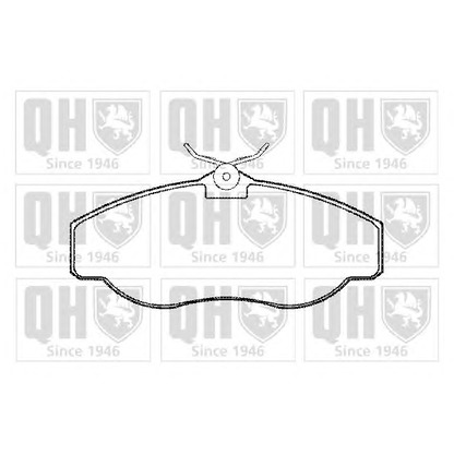 Photo Brake Pad Set, disc brake QUINTON HAZELL BP959