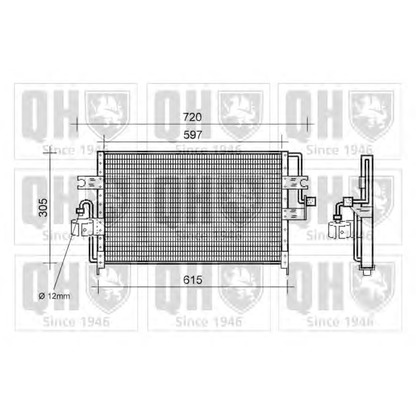 Foto Condensador, aire acondicionado QUINTON HAZELL QCN147