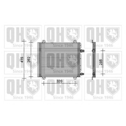 Foto Condensador, aire acondicionado QUINTON HAZELL QCN161