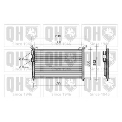 Photo Condenseur, climatisation QUINTON HAZELL QCN206