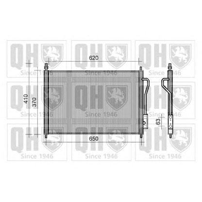 Photo Condenser, air conditioning QUINTON HAZELL QCN239