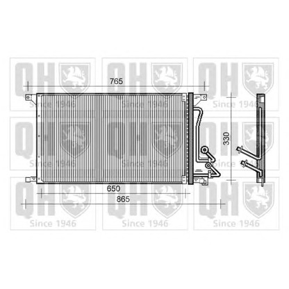 Foto Condensatore, Climatizzatore QUINTON HAZELL QCN242