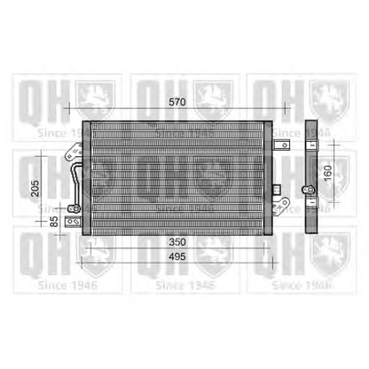 Photo Condenser, air conditioning QUINTON HAZELL QCN263