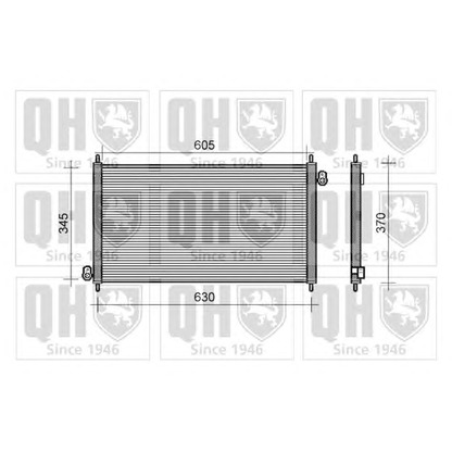 Foto Condensatore, Climatizzatore QUINTON HAZELL QCN274