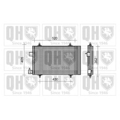 Photo Condenser, air conditioning QUINTON HAZELL QCN322