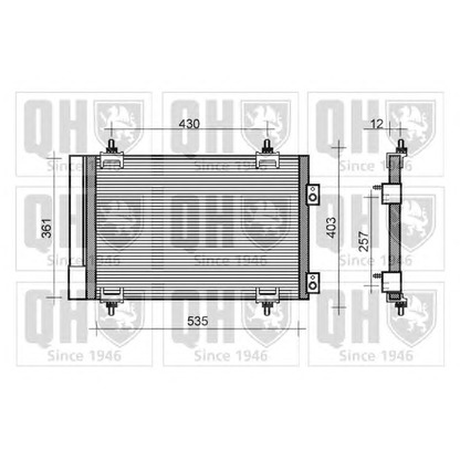 Foto Condensador, aire acondicionado QUINTON HAZELL QCN461