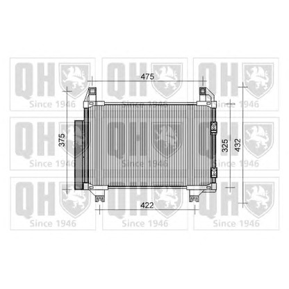 Photo Condenser, air conditioning QUINTON HAZELL QCN473