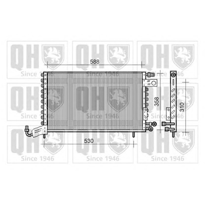 Foto Condensador, aire acondicionado QUINTON HAZELL QCN491