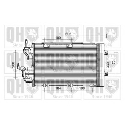 Photo Condenser, air conditioning QUINTON HAZELL QCN495