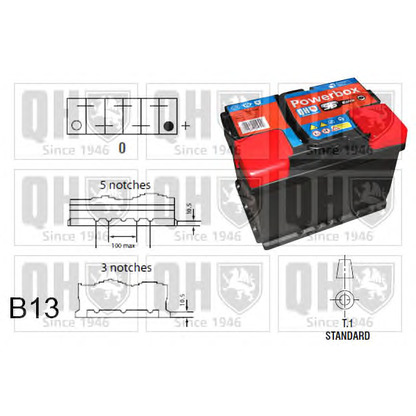 Photo Batterie de démarrage QUINTON HAZELL QBT027AGM