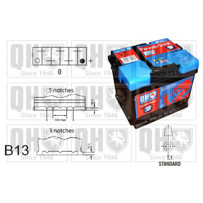 Photo Batterie de démarrage QUINTON HAZELL QBT0633