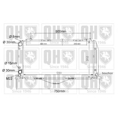 Photo Radiateur, refroidissement du moteur QUINTON HAZELL QER1010