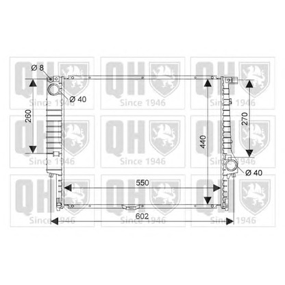 Foto Radiador, refrigeración del motor QUINTON HAZELL QER1016