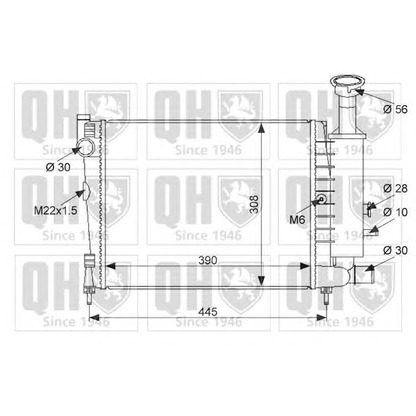 Foto Radiador, refrigeración del motor QUINTON HAZELL QER1051