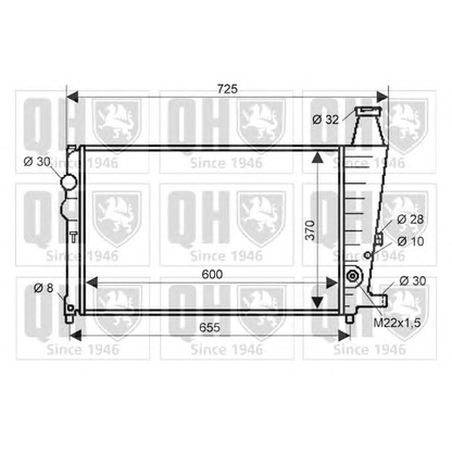 Photo Radiateur, refroidissement du moteur QUINTON HAZELL QER1052