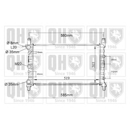 Photo Radiateur, refroidissement du moteur QUINTON HAZELL QER1077