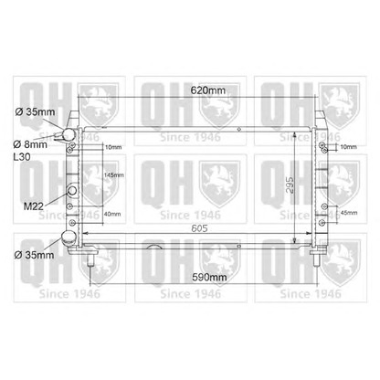 Photo Radiateur, refroidissement du moteur QUINTON HAZELL QER1097