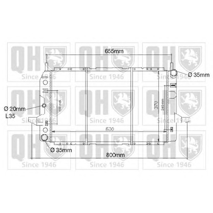 Фото Радиатор, охлаждение двигателя QUINTON HAZELL QER1118