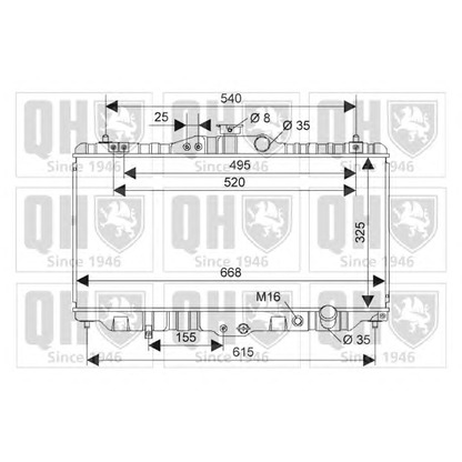 Photo Radiateur, refroidissement du moteur QUINTON HAZELL QER1129