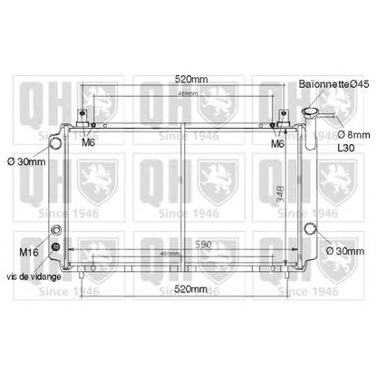Photo Radiator, engine cooling QUINTON HAZELL QER1155