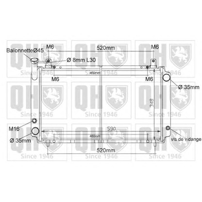 Photo Radiateur, refroidissement du moteur QUINTON HAZELL QER1163