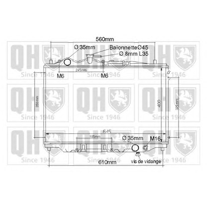 Photo Radiateur, refroidissement du moteur QUINTON HAZELL QER1171