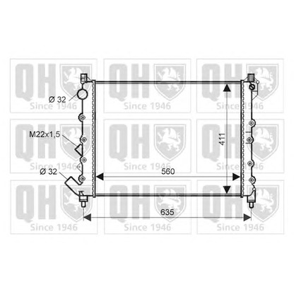 Фото Радиатор, охлаждение двигателя QUINTON HAZELL QER1304