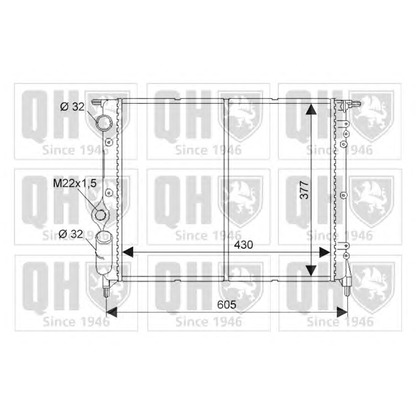 Photo Radiateur, refroidissement du moteur QUINTON HAZELL QER1326