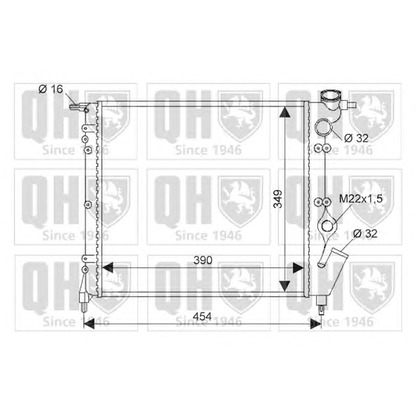 Photo Radiateur, refroidissement du moteur QUINTON HAZELL QER1330