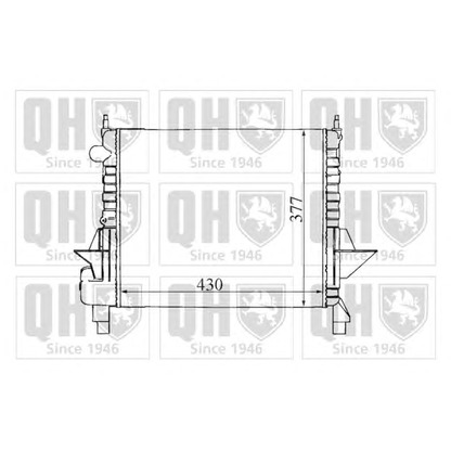 Foto Radiador, refrigeración del motor QUINTON HAZELL QER1345