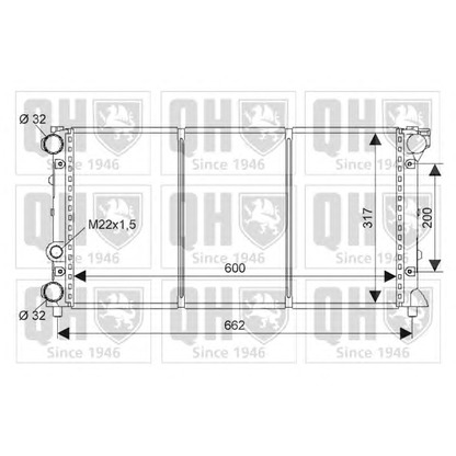 Фото Радиатор, охлаждение двигателя QUINTON HAZELL QER1358