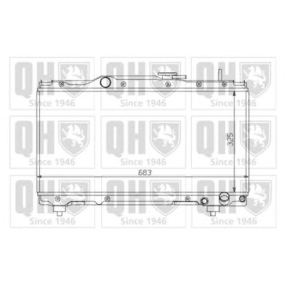 Photo Radiator, engine cooling QUINTON HAZELL QER1393