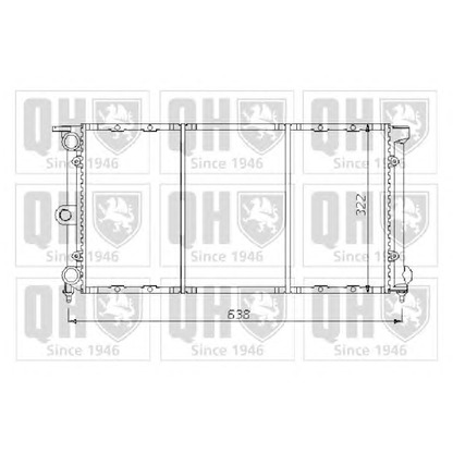 Foto Radiador, refrigeración del motor QUINTON HAZELL QER1400