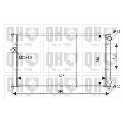 Photo Radiateur, refroidissement du moteur QUINTON HAZELL QER1422