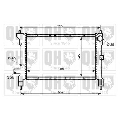 Photo Radiateur, refroidissement du moteur QUINTON HAZELL QER1434