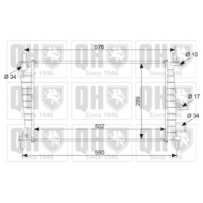 Photo Radiator, engine cooling QUINTON HAZELL QER1472