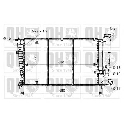 Photo Radiateur, refroidissement du moteur QUINTON HAZELL QER1496