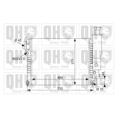 Photo Radiator, engine cooling QUINTON HAZELL QER1501