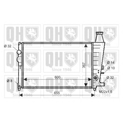 Photo Radiateur, refroidissement du moteur QUINTON HAZELL QER1507