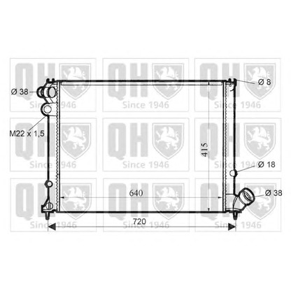 Photo Radiator, engine cooling QUINTON HAZELL QER1534