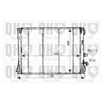Фото Радиатор, охлаждение двигателя QUINTON HAZELL QER1539