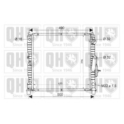 Photo Radiator, engine cooling QUINTON HAZELL QER1552