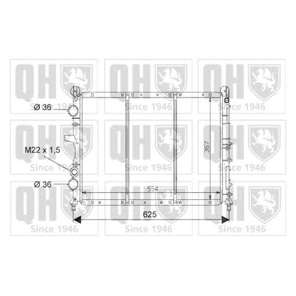 Photo Radiator, engine cooling QUINTON HAZELL QER1559