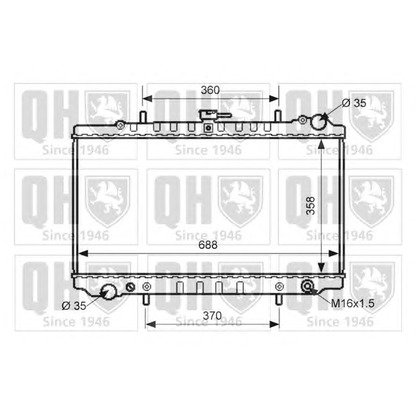 Фото Радиатор, охлаждение двигателя QUINTON HAZELL QER1572