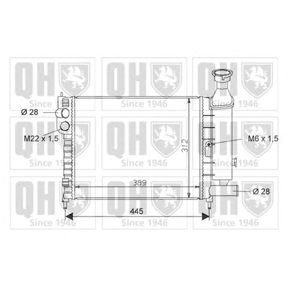 Foto Radiador, refrigeración del motor QUINTON HAZELL QER1607